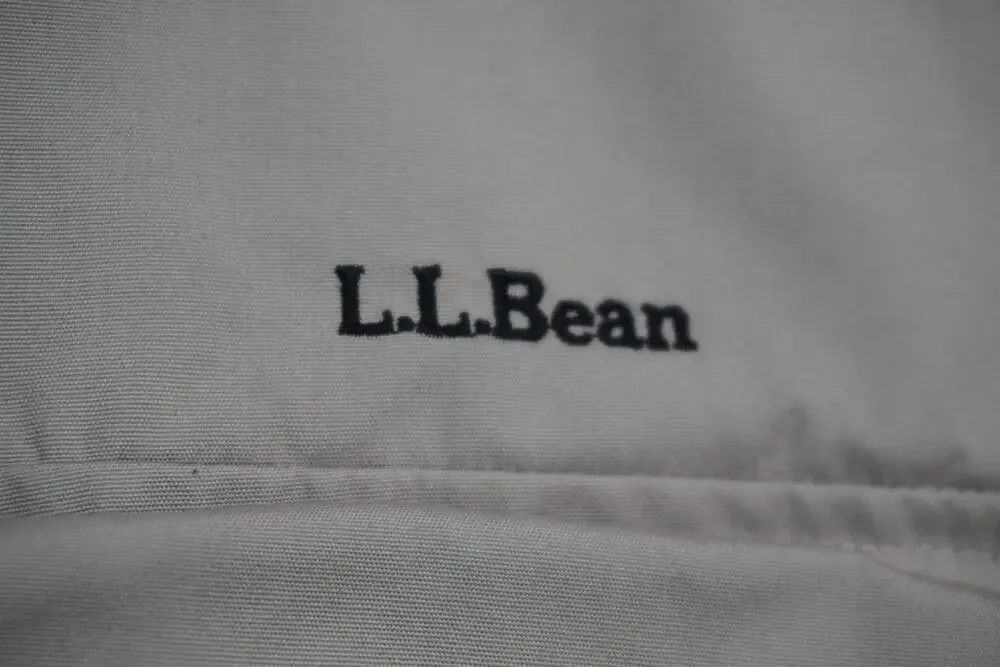 LL Bean Vest Mens XL Beige Canvas Multi Pocket Fishing Travel Outdoor Utility